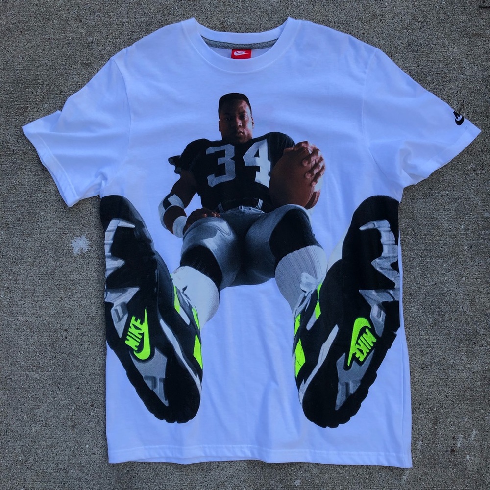 Nike White T-Shirt with Red Tag Bo Jackson, new with tags